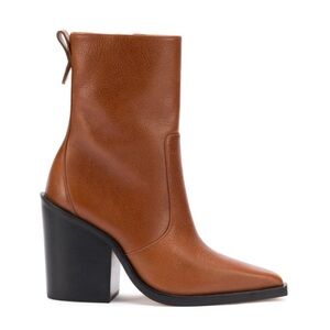 Larroude James Boot Camel Caramel - Mocca Leather Size 6.5